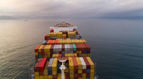 Nakhodka Russland September 2017 Heller Container Auf Dem Schiff Der — Stockfoto