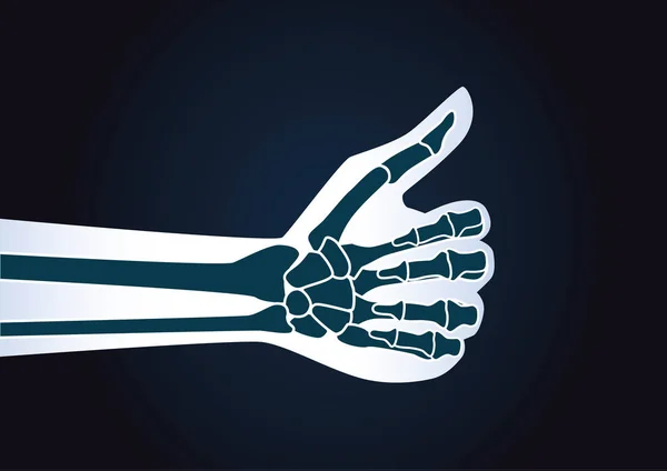 Рука робить великі пальці вгору жест . — стоковий вектор