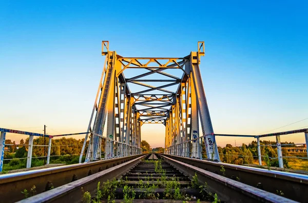 Bridge railway pad — Stockfoto