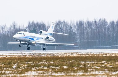 Gazprom Havayolları, Havaalanı Pulkovo, Rusya Saint-Petersburg Ocak 2017