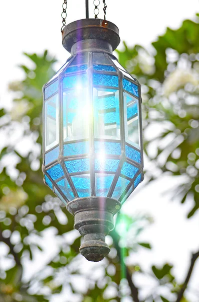 Decorative street lamp light glare glass