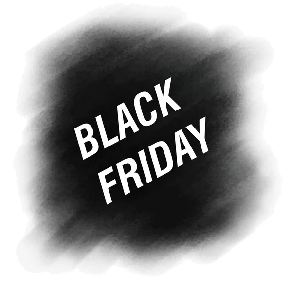 Black Friday försäljning inskription design mall. Svarta fredagens fana. Vektorillustration — Stock vektor