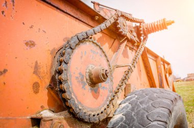 Eski paslı türler bölümünün kırsal alanda Tarım makineleri.