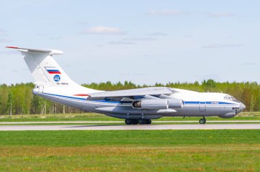 Ilushin76, Havaalanı Pulkovo, Rusya Saint-Petersburg Mayıs 2017.