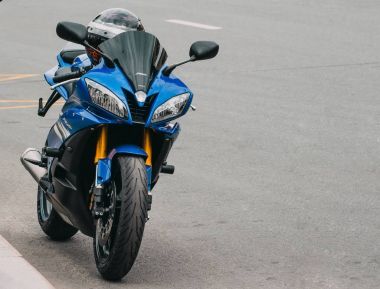 Motosiklet Yamaha R6. Rusya Saint-Petersburg 02 Eylül 2017