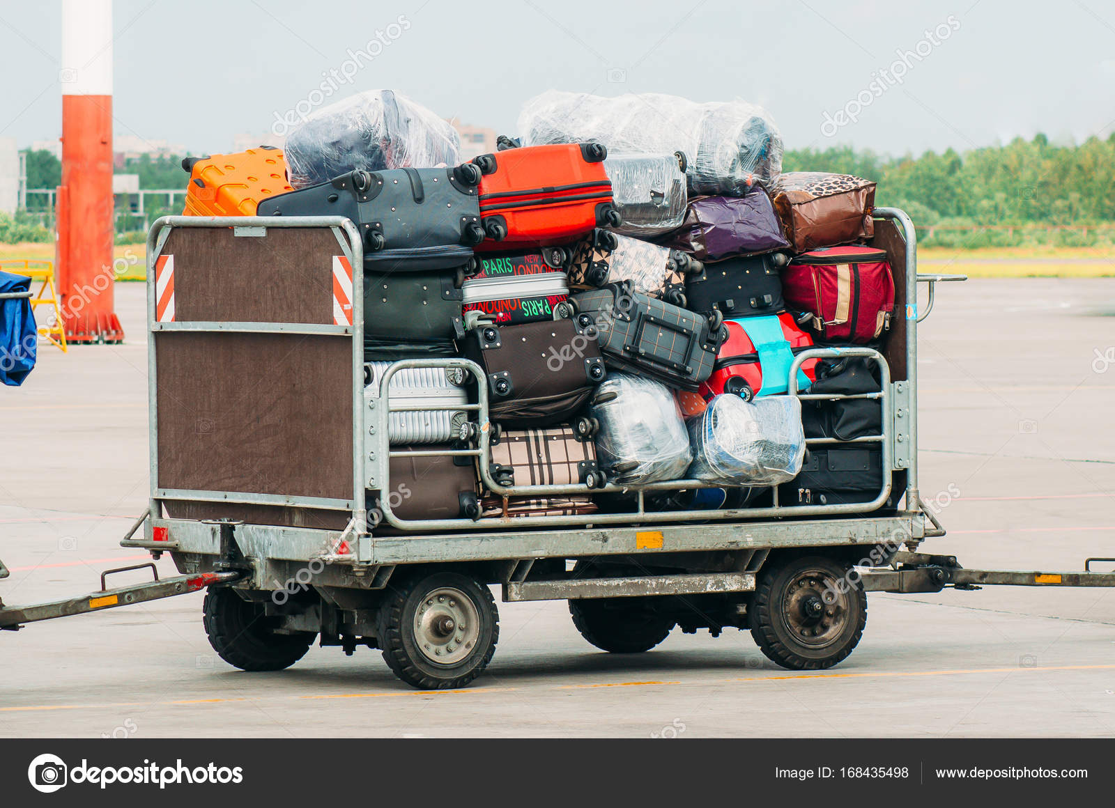 luggage trolley at airport