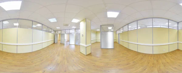 Esférico 360 graus projeção panorâmica, panorama em interior sala vazia em modernos apartamentos planos . — Fotografia de Stock