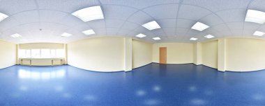 modern boş daire iç, derece seamless panorama 360 panorama görünümünde.