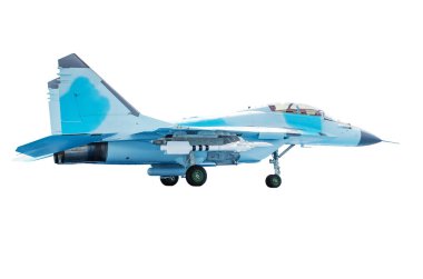 Beyaz arka plan üzerinde izole askeri uçak savaşçıları jet.