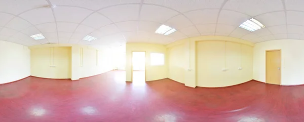 Vue panoramique 360 dans un appartement vide moderne intérieur, panorama sans couture degrés . — Photo