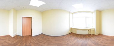 modern boş daire iç, derece seamless panorama 360 panorama görünümünde.