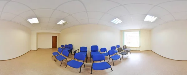 Küresel 360 derece panorama projeksiyon, modern düz daireler iç boş odada panorama.