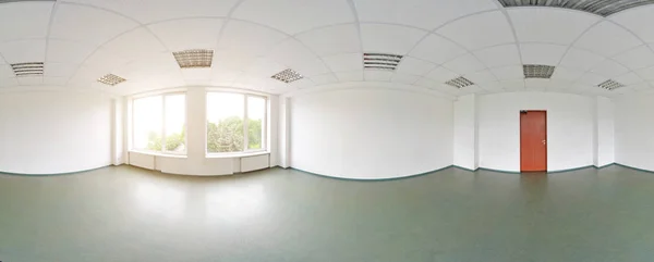 Esférico 360 graus projeção panorâmica, panorama em interior sala vazia em modernos apartamentos planos . — Fotografia de Stock