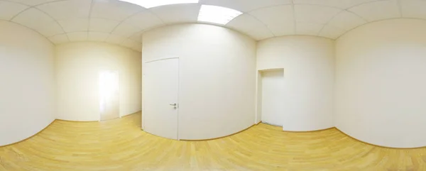 Esférico 360 graus projeção panorâmica, panorama em interior sala vazia em modernos apartamentos planos . — Fotografia de Stock