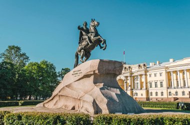 Anıt Rus imparator Peter bronz Süvari, Sankt Petersburg, Rusya olarak bilinen harika,.