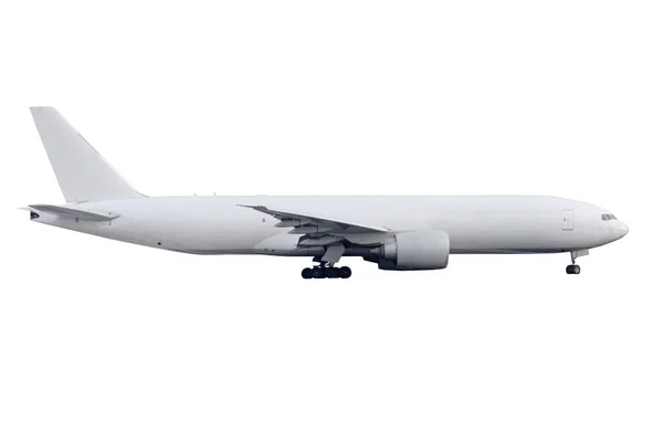 Heavy cargo plane isolated on white background. — 스톡 사진