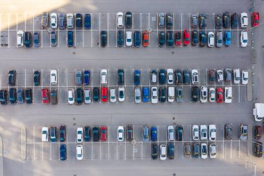 Bölge sakinleri için açık hava parkı, yüksek hava manzarası..