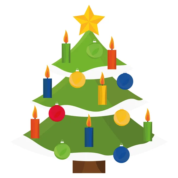 Ilustración Árbol de Navidad — Archivo Imágenes Vectoriales