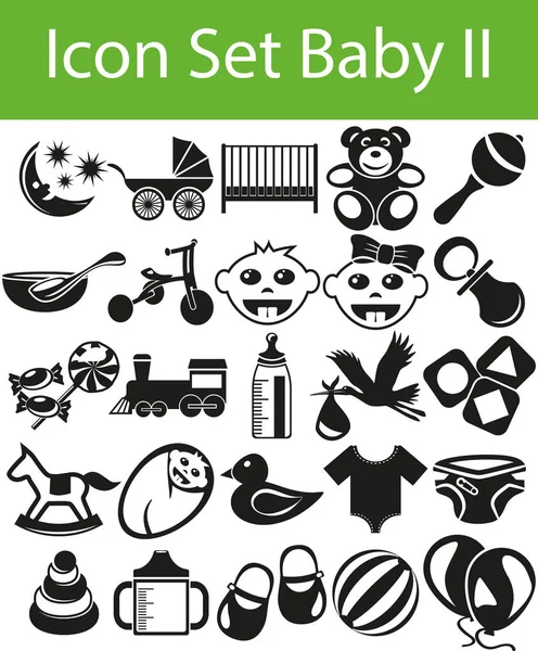 Icon Set Baby II — Stock Vector