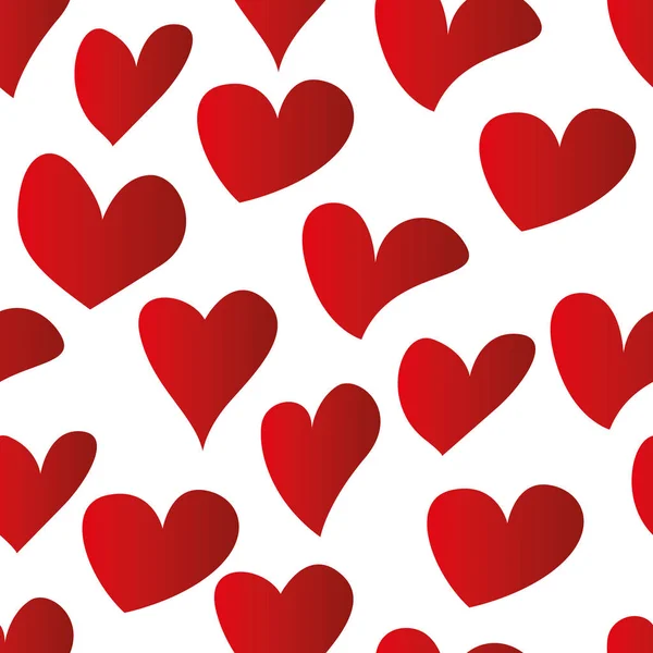 Απρόσκοπτη μοτίβο καρδιά κόκκινη — Διανυσματικό Αρχείο