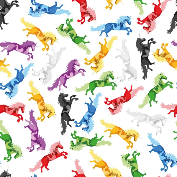 Resimde Dikişsiz desen tek boynuzlu at