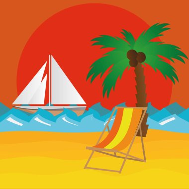 Resimde yaz tatil seyahat