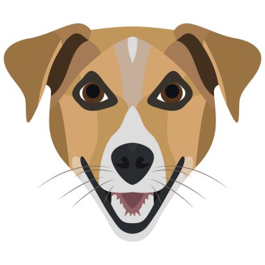 Resimde köpek korkunç yaratıcı kullanılmak üzere grafik tasarım