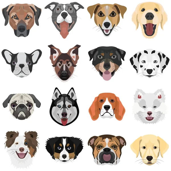 Ilustrace kolekci Dogs — Stockový vektor