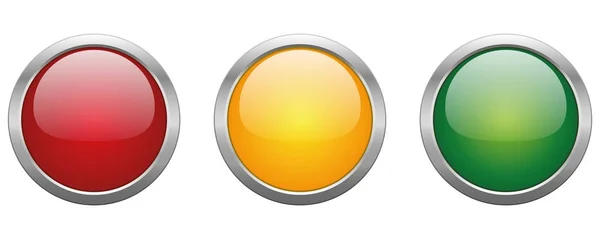 Illustration Vector Icon Modern Button — Stock Vector