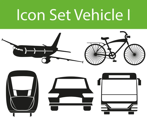Icon Set Fahrzeug i — Stockvektor