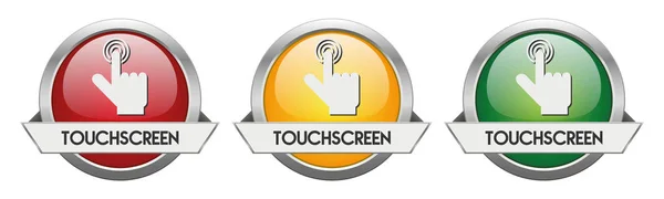 Pulsante moderno Touchscreen vettoriale — Vettoriale Stock