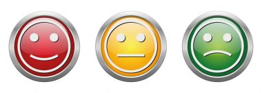 Modern düğmesini vektör Smiley