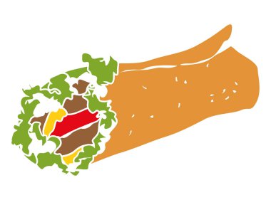 Renkli sembol simge şal