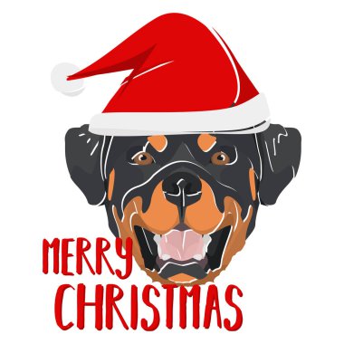 Çizim Rottweiler köpeği Mutlu Noeller