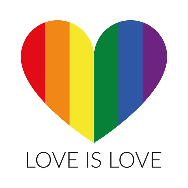 Ilustración LGBT - El amor es amor — Archivo Imágenes Vectoriales