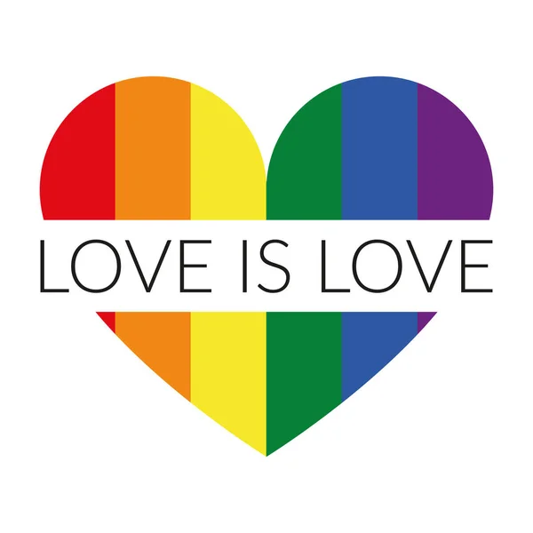 Εικονογράφηση ΛΟΑΤ - Η αγάπη είναι αγάπη — Διανυσματικό Αρχείο
