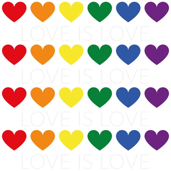Illustration LGBT - L'amour c'est l'amour — Image vectorielle