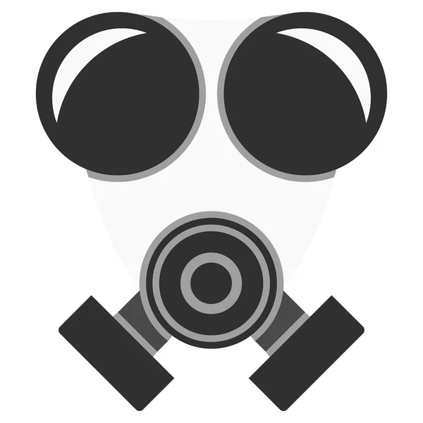 建設現場や病院で使用されるマスクのグラフィック マスクはすべてのウイルス 汚染物質を防ぎます — ストックベクタ