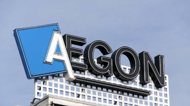 harfler aegon Amsterdam'da bir bina
