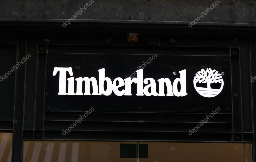 Amsterdam, Netherlands-january 19, 2017: Facade of a timberland store in Amssterda