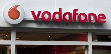 Vodafone Amsterdam'da bir duvara