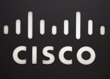  Cisco letters on a wall in Amsterdam clipart
