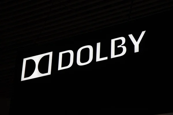 Dolby logo en brieven — Stockfoto