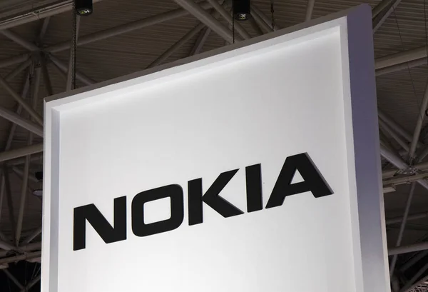 Señal de Nokia en el Rai Amsterdam — Foto de Stock
