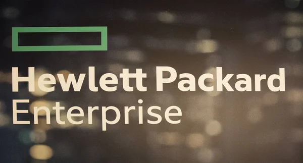 Hewlett Packard vállalati betűk — Stock Fotó