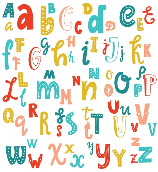 Cute Lowercase Alphabet Vector Art Stock Images Depositphotos