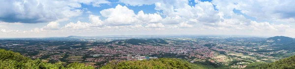 Panorama of city in mountains — Stock Photo, Image