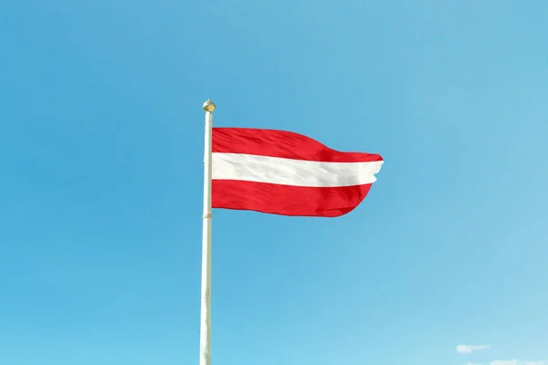 Flag of Austria on the mast — Stock Photo, Image