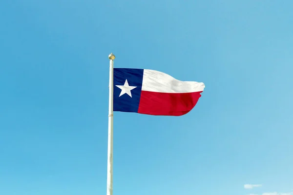 Az árboc Texas zászlaja — Stock Fotó