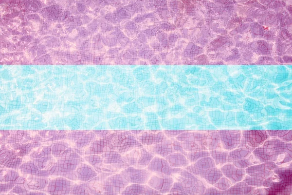 Bandeira de azulejos Áustria na piscina — Fotografia de Stock